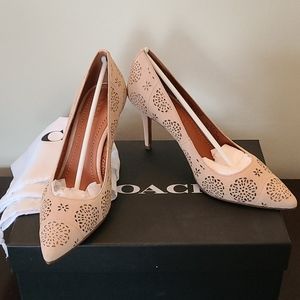 Coach suede pumps